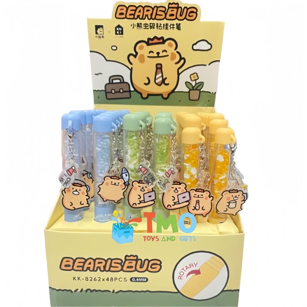 

Pulpen Kerikil Kristal Bearis Bug KK-8262 Pen Silikon / Silicone Pen / Pen Karakter Lucu Cantik TRENDY FANCY FUN PEN - BEARSISBU