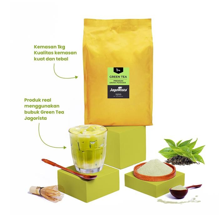 

Mumpung Murah 1 Kg Jagorista - GreenTea - Premium GOLD Bubble Drink Powder