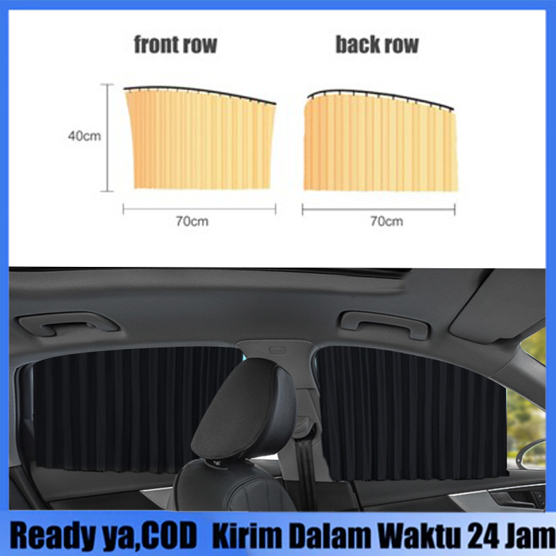 4PCS Tirai Mobil / Tirai Mobil Kaca Samping/Penutup Kaca Mobil Anti Panas /Tirai Mobil Anak Bayi