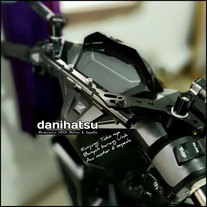 Stabilizer Stang Holder HP Nmax Aerox Lexi Xmax Beat Vario Mio Scoopy - Hitam