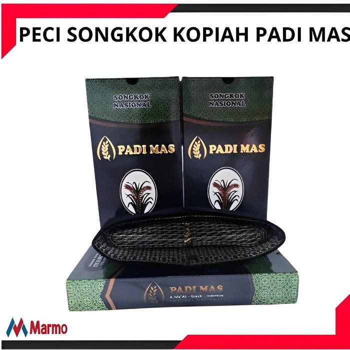 PECI SONGKOK KOPIAH HITAM PADI MAS - Tinggi 9 cm - No 5