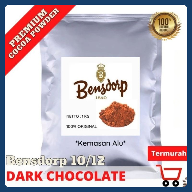 

Bensdorp 10/12 1 kg asli cocoa powder 100% KHUSUS GROSIR
