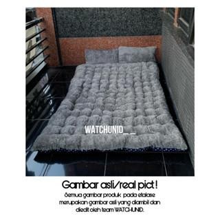 Surpet Bulu Rasfur Kasur Karpet Gender Ukuran 165x125x10 Free 2 Bantal