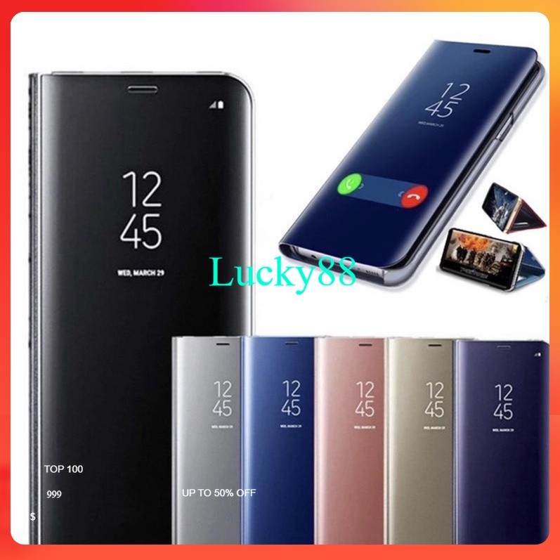 [ Vivo S1 / S1 Pro / Z1 Pro ] Flip Case Clear View Standing Mirror Cover / CASE FLIP KACA / CASE FLI