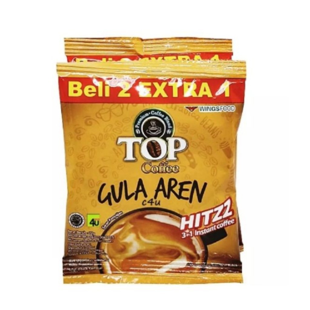

[Kopi] TOP Coffee Gula Aren Hitzz Sachet 22gr | Isi 3 Sachet