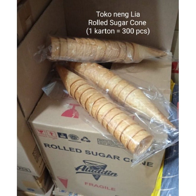

Cup Cone Rolled Sugar Aladdin / Corong Es krim / Cup Cone Es Krim (1 karton = 300 pcs)