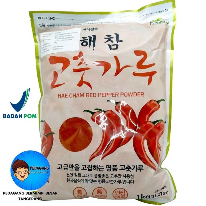 

Hae Cham Gochugaru 1Kg / Bubuk Cabai Korea / Cabe Gochukaru Import - Halus Terlaris
