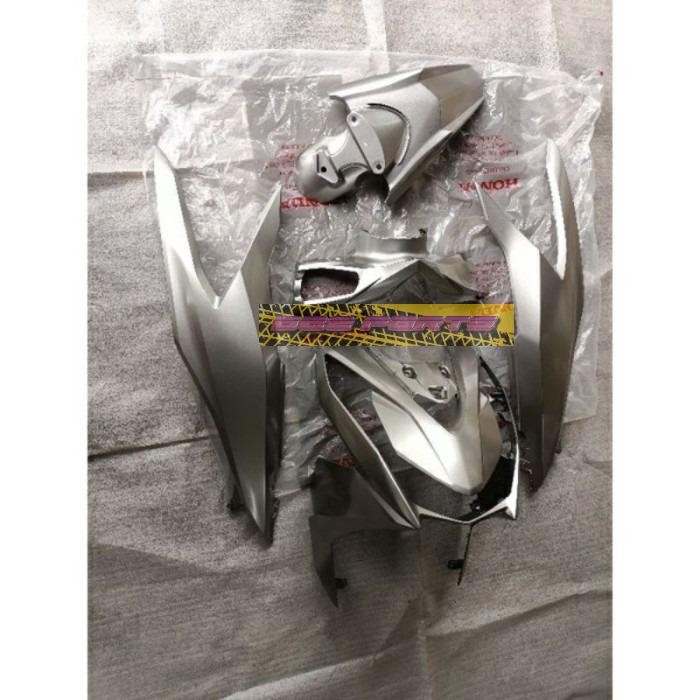 Paketan fulset body halus beat New Led Deluxe street 2020 2021 Silver