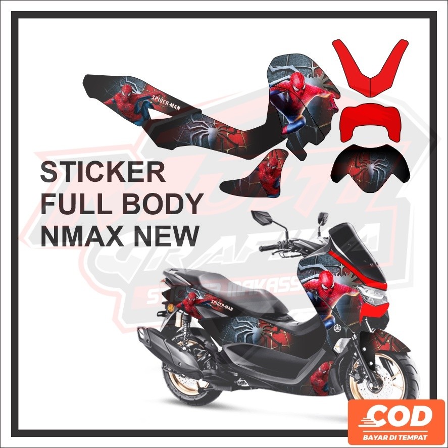 Stiker Decal Motor NMAX NEW Sticker  Striping Setiker Dekal Stikker Variasi Aksesoris Emblem Seterip