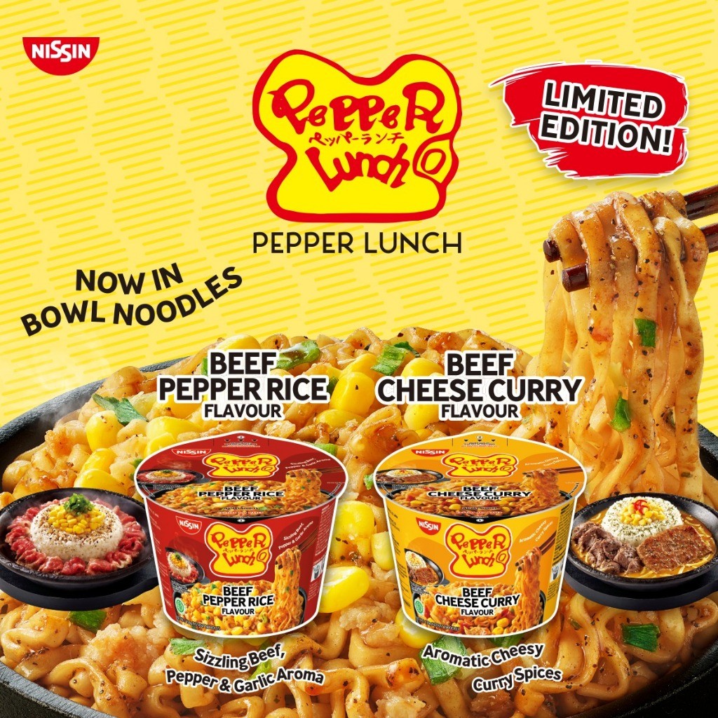 

Mie Instan NISSIN X Pepper Lunch Instant Bowl Noodles