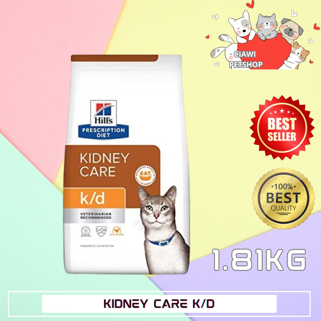 Science Diet Prescription k/d Kidney Care Feline Cat Kucing 1.81 KG