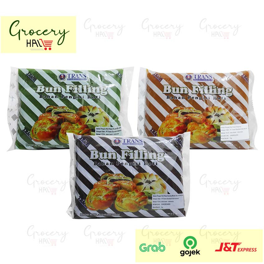

TRANS BUN FILLING 1 KG [ ISIAN ROTI RED BEAN / PANDAN / DAUYONG / GREENTEA/ DURIAN ]