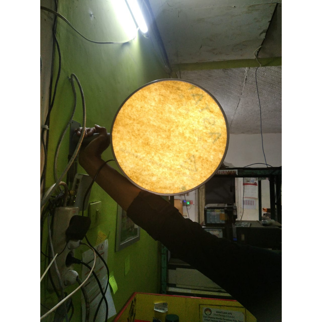 NEON BOX POLOS DIAMETER 60 CM custome bracket
