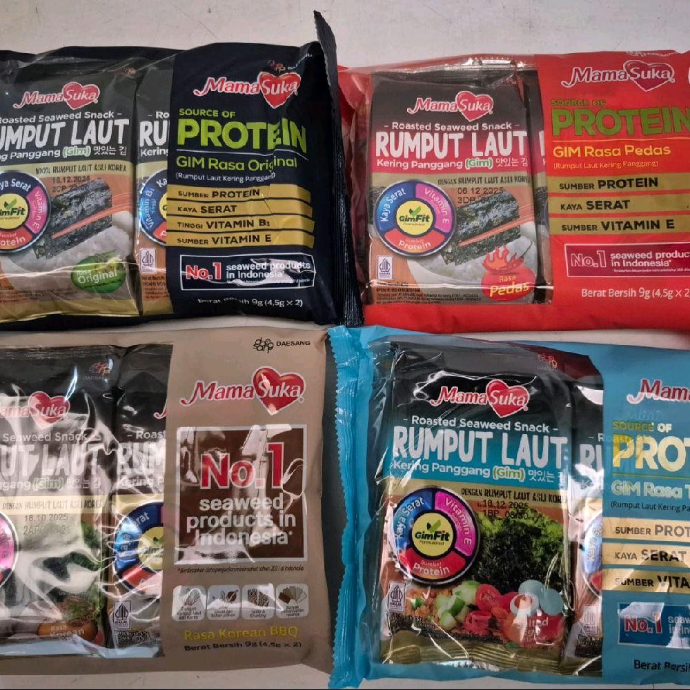 

MAMASUKA RUMPUT LAUT ISI 2PCS - 9GR NORI SEAWEED MAKANAN KERING