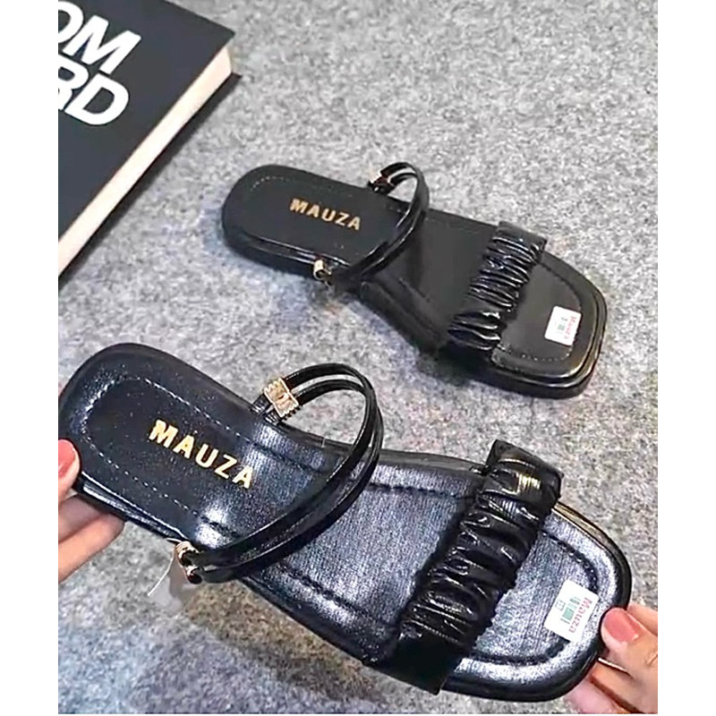 M7 Sandal Wanita Kekinian Model Korea Sandal Slide Terbaru