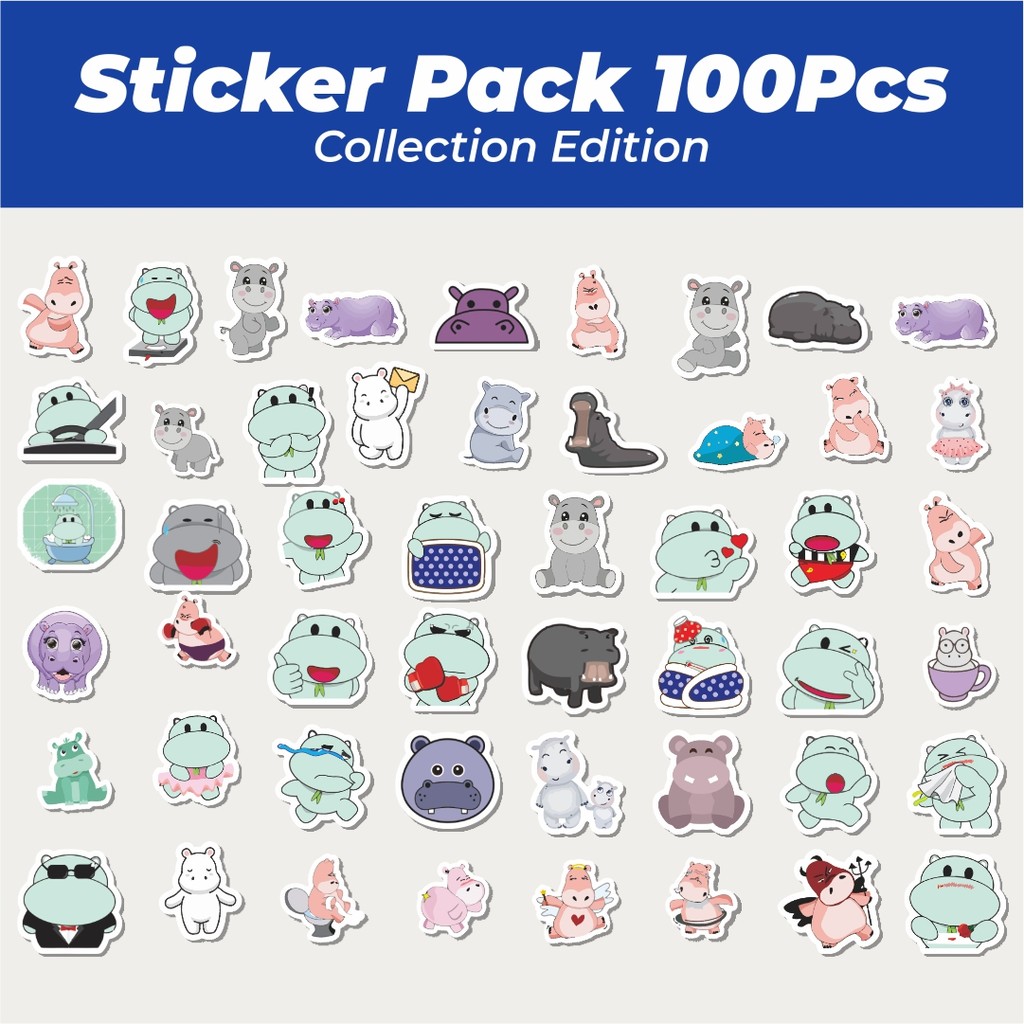 

Hot Sticker Hewan Kudanil Lucu Anti Air Stikers Berperekat Waterproof Sticker Decal Buat Motor Helm Buku Journal Koper Casing HP Laptop Botol Minum