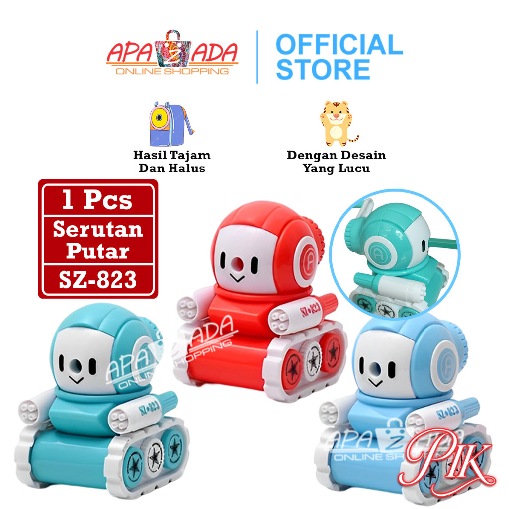 

Serutan Pensil Meja Motif [1 Pcs] / Rautan Pengserut Putar / Rawutan Serut SZ-823