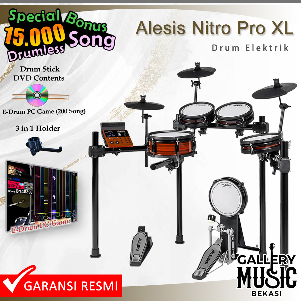 Alesis NITRO PRO XL Electric Drum Set Original - Drum Elektrik Alesis