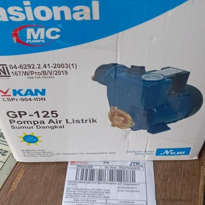 pompa gp 125 merk NASIONAL Mcpump. - Nasional MC