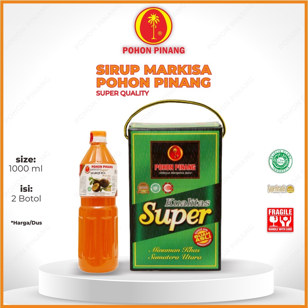 

Pohon Pinang Marquisa Super 1 Liter/tenteng (isi 2 botol)