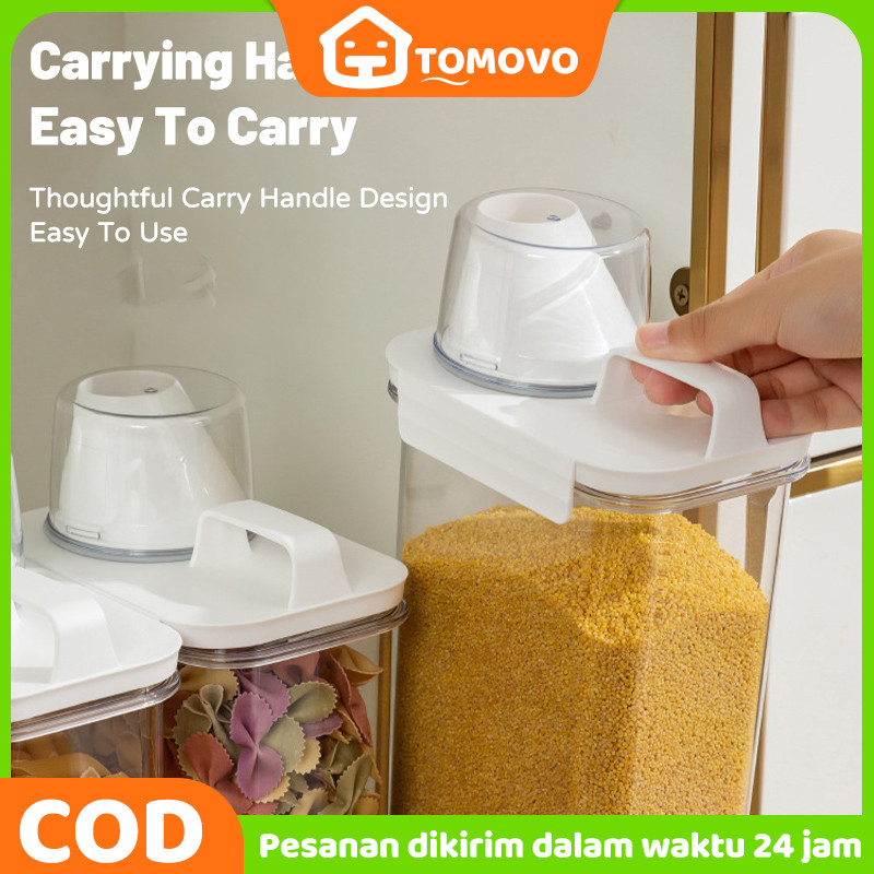 Tempat Detergen Bubuk Botol Sabun Cair Botol Detergen Cair Laundry Toples Kedap Udara  Wadah Serbagu