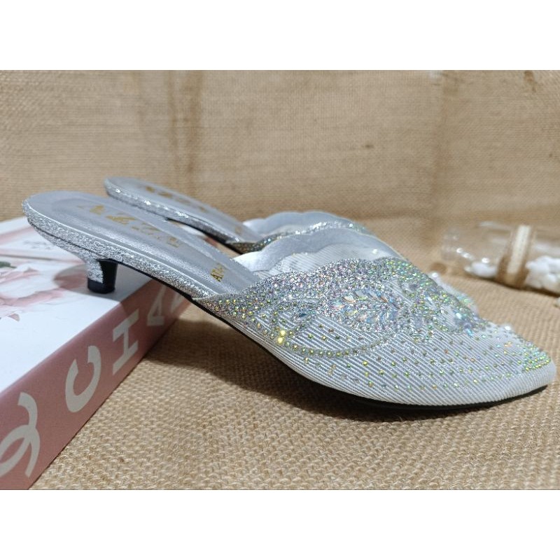 Betaria Sandal pesta wanita/sepatu pesta/Heels lancip 3cm