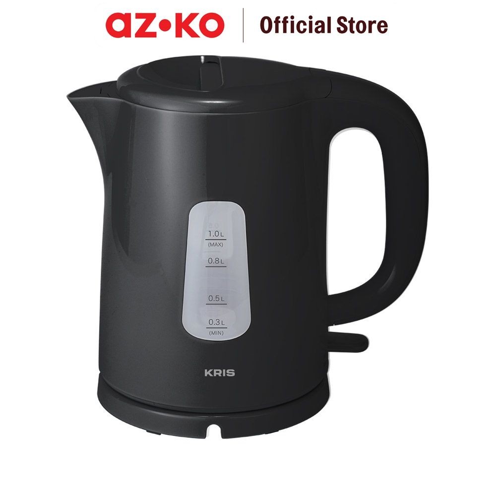Kris 1 Ltr Teko Listrik Plastik Hitam - Teko Listrik 600 Watt