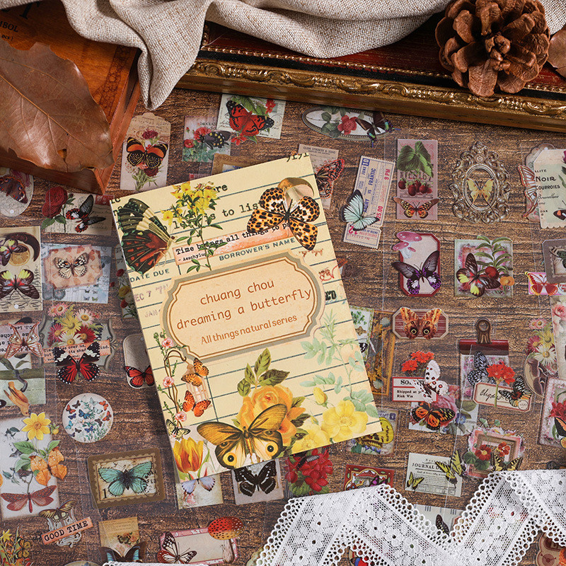 

20 Sheets Plant theme Stickers book Creativity Decorative Stick Labels Adhesive Diy Diary Scrapbooking material