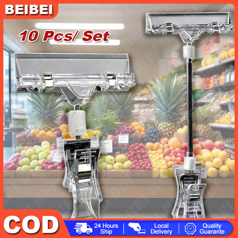 

10 Pcs/Set 11cm 16cm Penjepit Promo Akrilik / Clip Penjepit Label / Tag Hanger Transparan / Penjepit Price Tag
