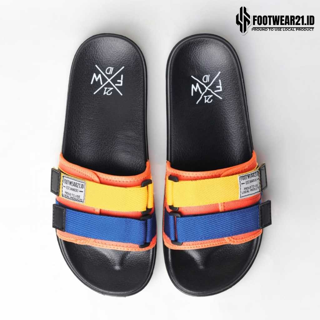 Footwear21.Id  | Freddo Orange | Freddo Grey Black | Freddo Navy Red | Sandal Pria Wanita Sendal Slo