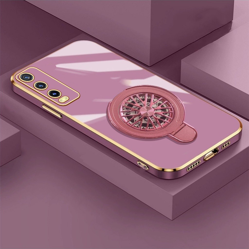 Case Vivo Y12s Y20s Y20a Y20i Y20t Ring Magnetik Gyroscope Mewah