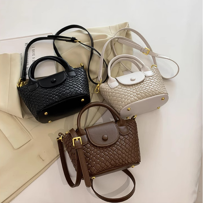 Tas Fashion Import  #6011 LCS Handle bag  slempang Impof Cewe Wanita - TAS6011_HITAM