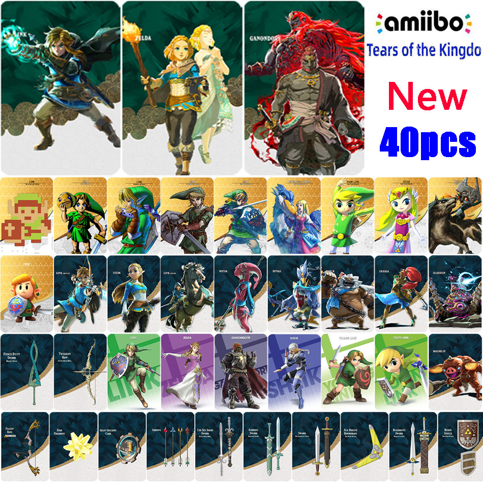 

zeldas amxxbo card zelda breath of the wild amibo card Zelda Tears of the Kingdom link Princess Zelda Ganondorf amxxbo ns switch