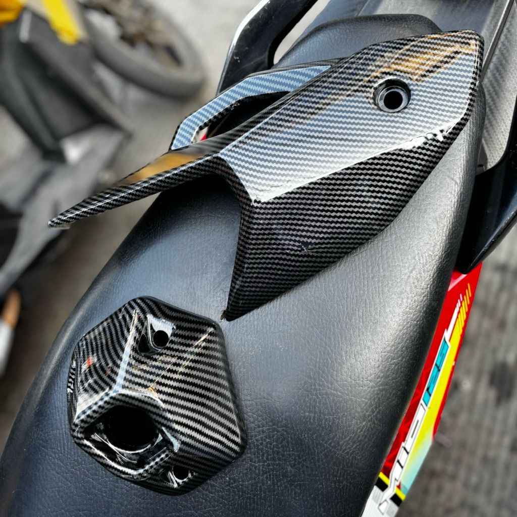 PAKET 2PCS CARBON Cover Knalpot Adv 150 Adv 160 + Corong Knalpot Adv 150 Adv 160 Carbon Harga Termur
