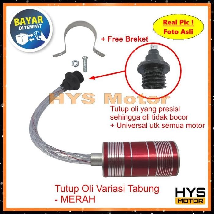 Tutup Oli Model Tabung Universal Semua Motor - Variasi Aksesoris Tutup Oli Motor Honda Beat Street /