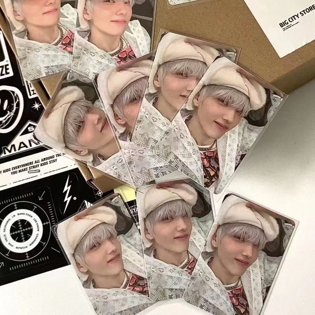 

Korea Clear Kpop Photo Card Sleeve Anti-scratch Transparent Protector Bag For Popcorn Diy Game FootBall Korean idol Card Holder