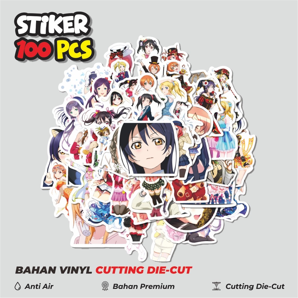 

Terbaru! 50 pcs Sticker Anime Love Live! School Idol Project Sticker Dekorasi Lucu Kreatif untuk Notebook, Skateboard, HP