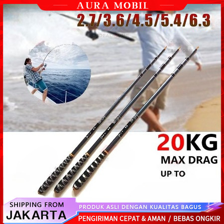 4.5M joran tegek super kuat 10kg / joran tegek / tegek 450 murah ringan kuat / tegek pancing super k