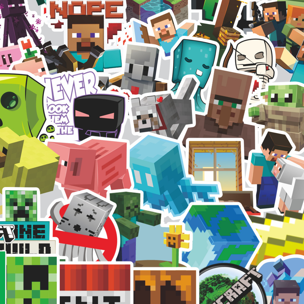 

Stiker Cutting Pack Stiker Kartun Minecraft Stiker Isi 100Pcs Series Aesthetic Lucu Keren Untuk Koper Bahan Vynil