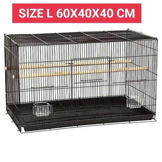 KANDANG KUCING KELINCI BESI LIPAT UKURAN 60×40×40 CM - 60x40x40 CM