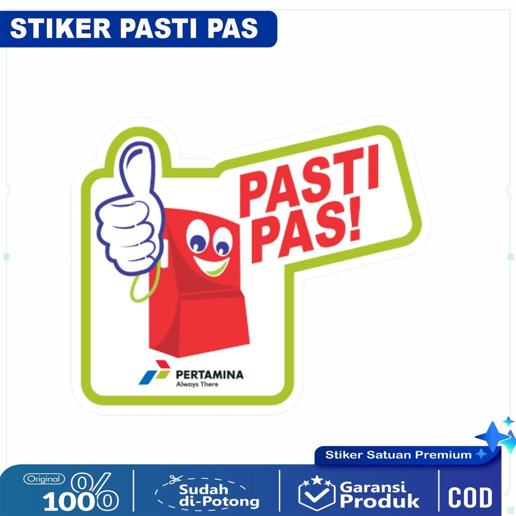 

Heishaka Stiker Pertamina Pasti Pas Sticker Vinyl Anti Air
