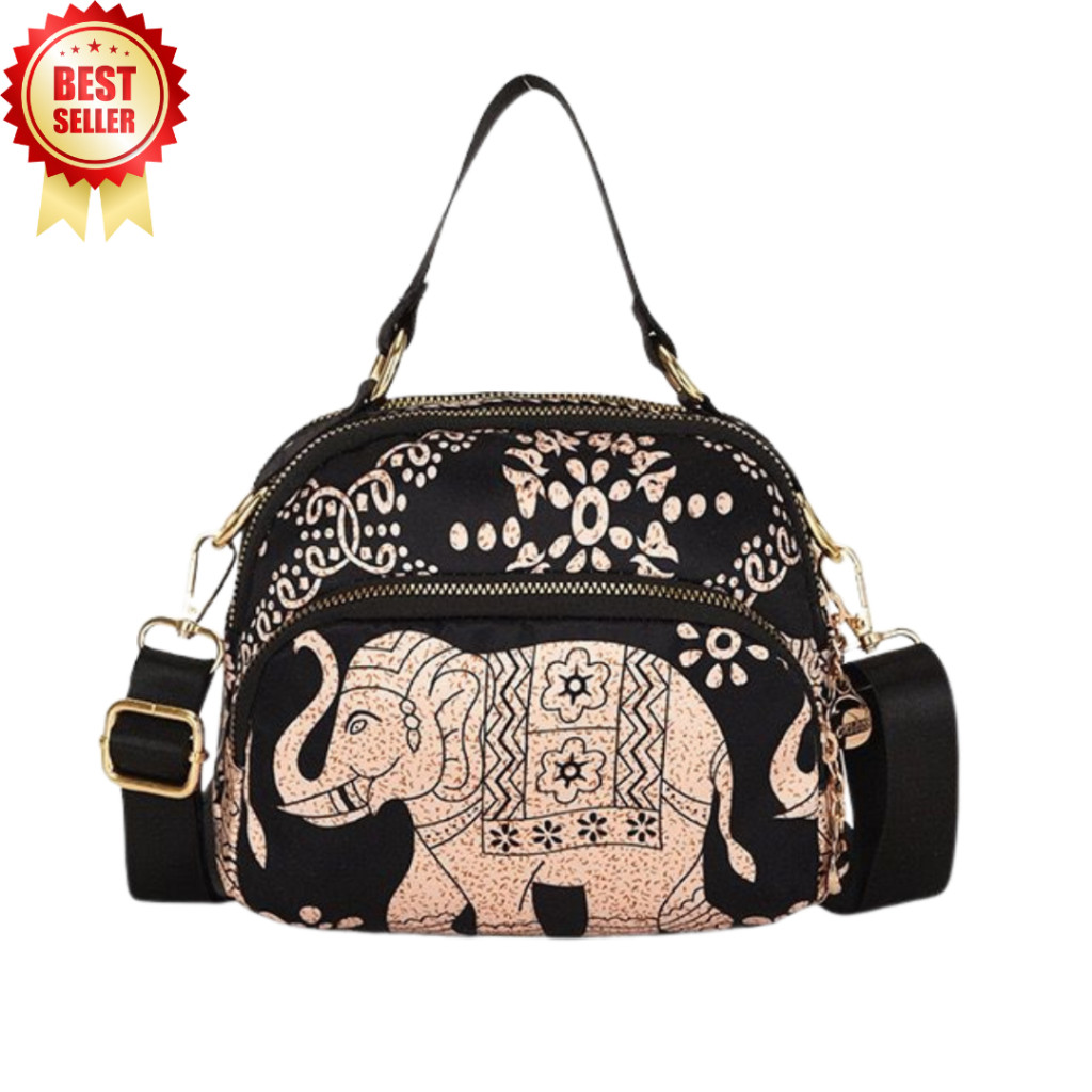 Tas Selempang Chibao 2207 Motif Gajah Multifungsi/Terbaru
