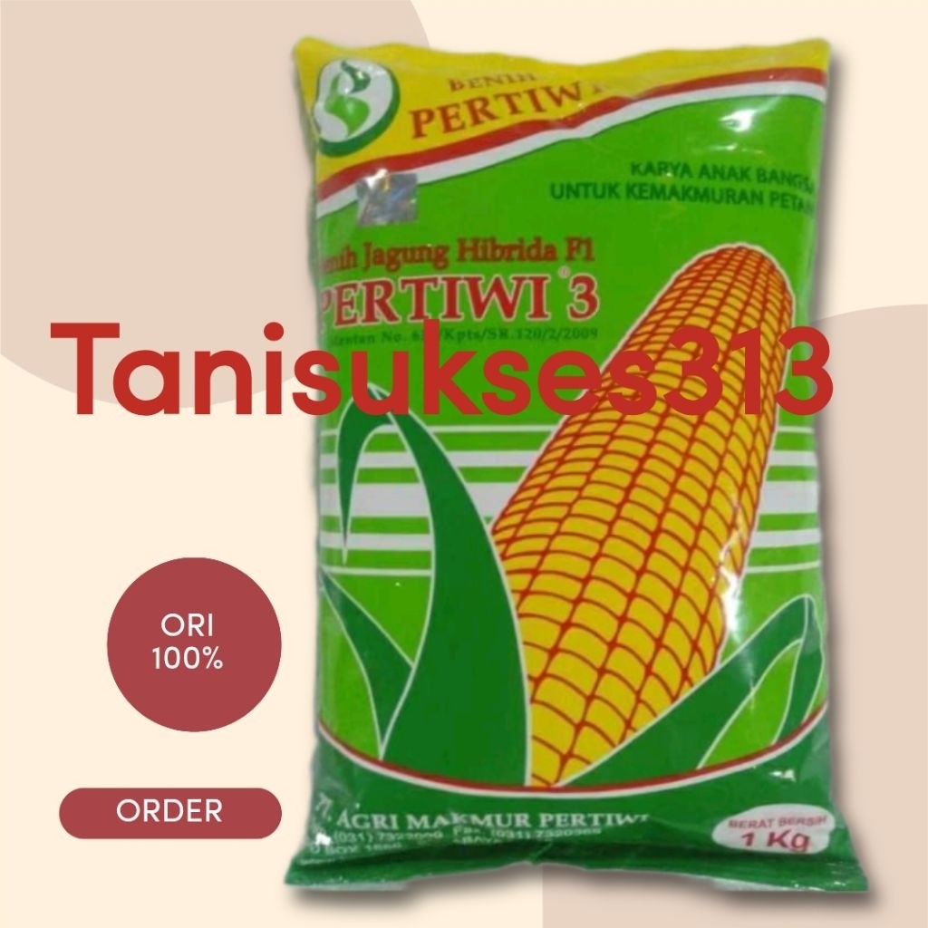 JAMIN MURAH benih pertiwi 3 kemasan 5kg Bibit jagung pertiwi3 5kg(BISA LANGSUNG ORDER)
