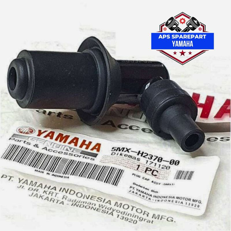 ORIGINAL COP BUSI TUTUP BUSI KEPALA BUSI MIO SPORTY SMILE CARBU MIO SOUL NOUVO  PLUG CAP ASSY 5MX-H2