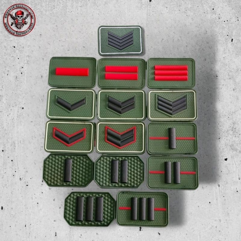 Rubber Patch Pangkat TNI / patch pangkat tni tubber patch