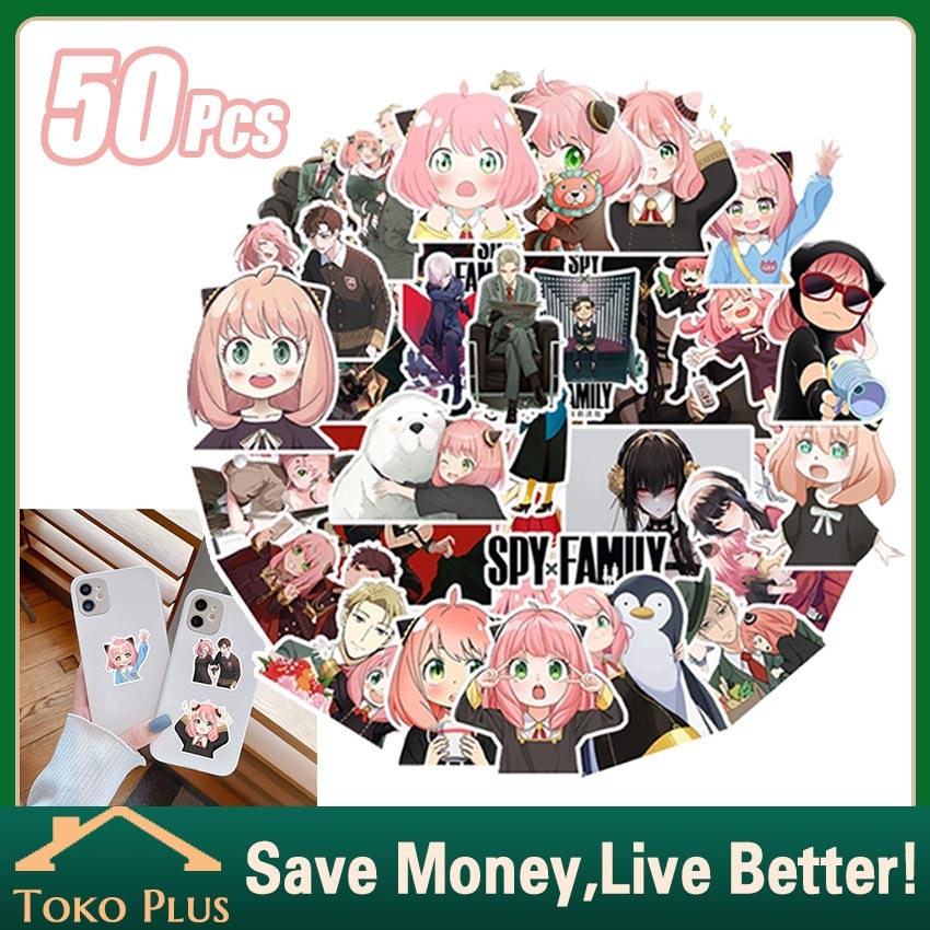 

50Pcs Stiker Aesthetic Anime Lucu Motif Gotou Bocchi the Rock Untuk Sticker Laptop - Helm - Koper- Casing Hp Pack Sticker Anime Waterproof