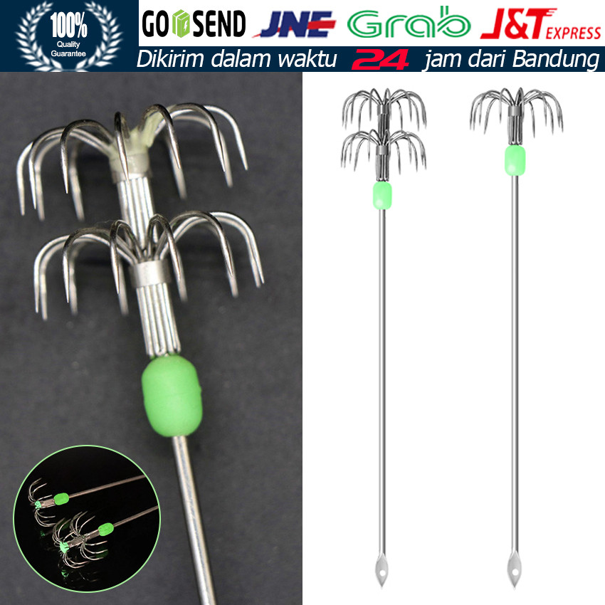 Kail Pancing Cumi 15cm / Pemburu Cumi / Kail Pancing Cumi Pemburu Cumi / Umbrella Hook / Squid Hook