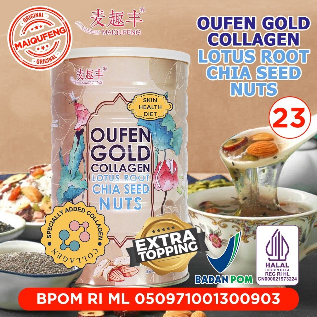 

MAIQUFENG Oufen Lotus Root Powder Bubuk Akar Teratai Original BPOM RI (HALAL) - GOLD ChiaSeed