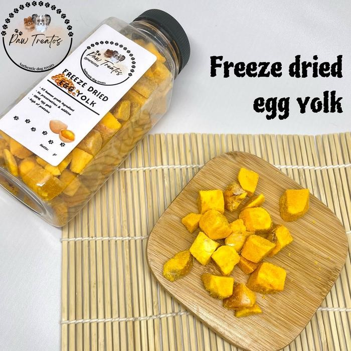 

Freeze Dried Egg Yolk snack for dog cat cemilan sehat untung kucing - 90 gr
