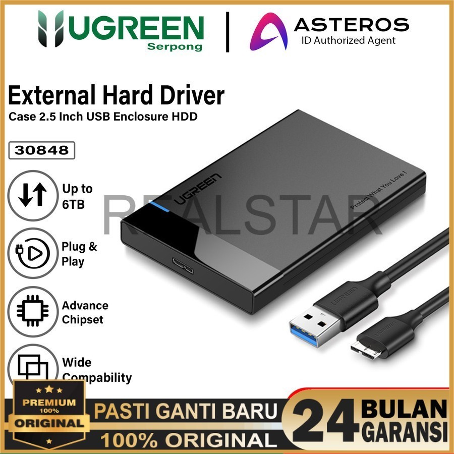 Ugreen 30848 30847 70609 70610 Case Enclosure Hdd Hardisk External - Enclosure Ugreen Case 2.5 inch 